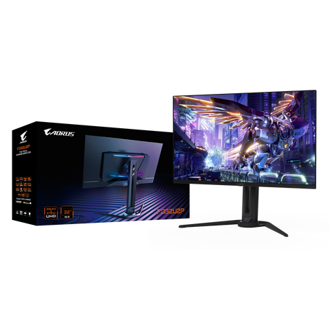 Gigabyte Aorus FO32U2P | 32" 240HZ 4K UHD (2160P) QD-OLED Gaming Monitor - DisplayPort 2.1 (UHBR 20)