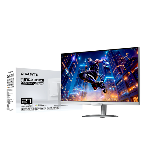Gigabyte M27Q2 QD Ice | 27" 1440P (QHD) 200Hz KVM SS IPS White Monitor
