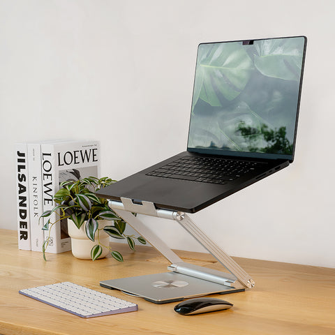 Revolve Laptop Stand with Detachable 7-in-1 Docking Station