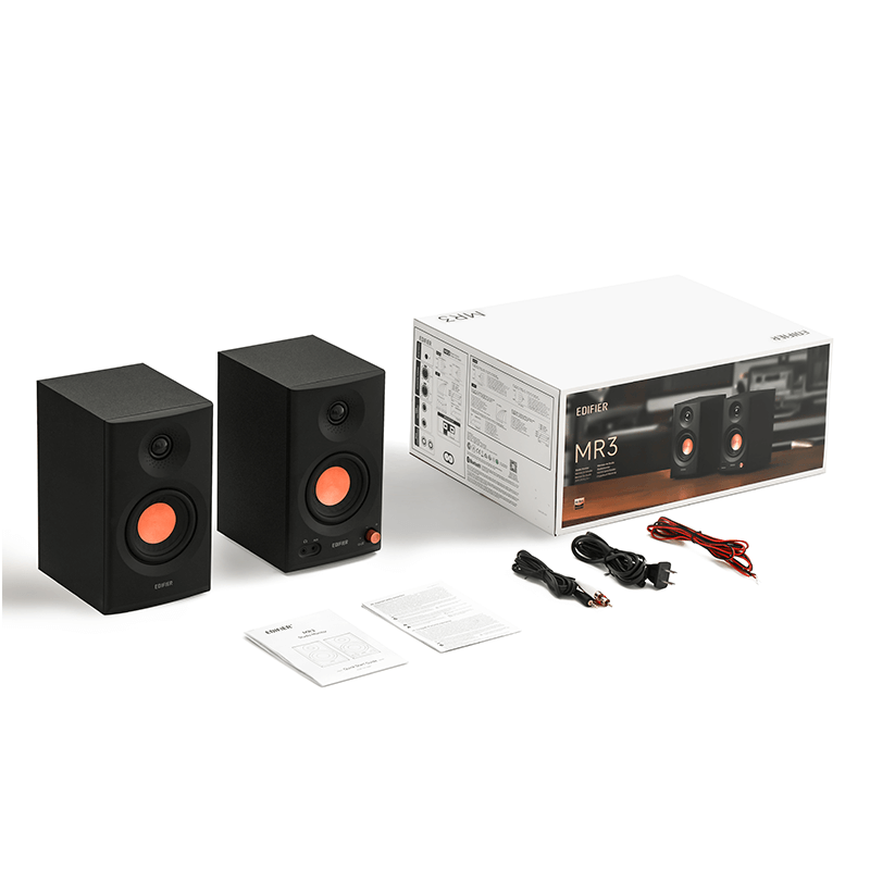 Edifier MR3 Powered Studio Monitor Speakers – Omnidesk Edifier MR3 Powered Studio Monitor Speakers – Omnidesk