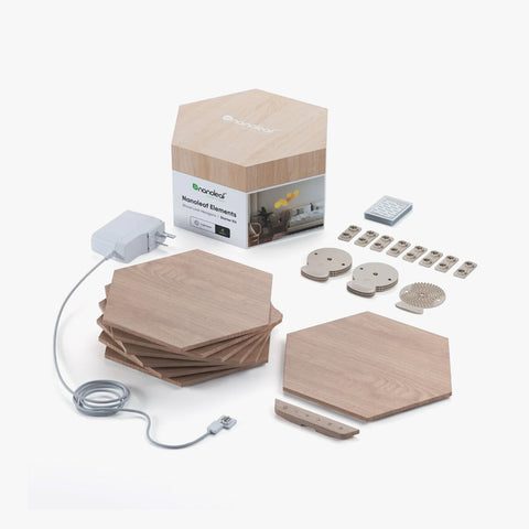 Nanoleaf Elements Wood Look Starter Kit (7 Panels)