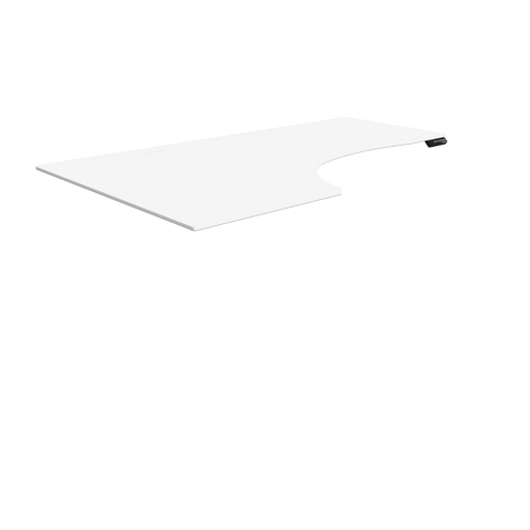 Pro L Shaped-black-L Shape-Left Orientated-White